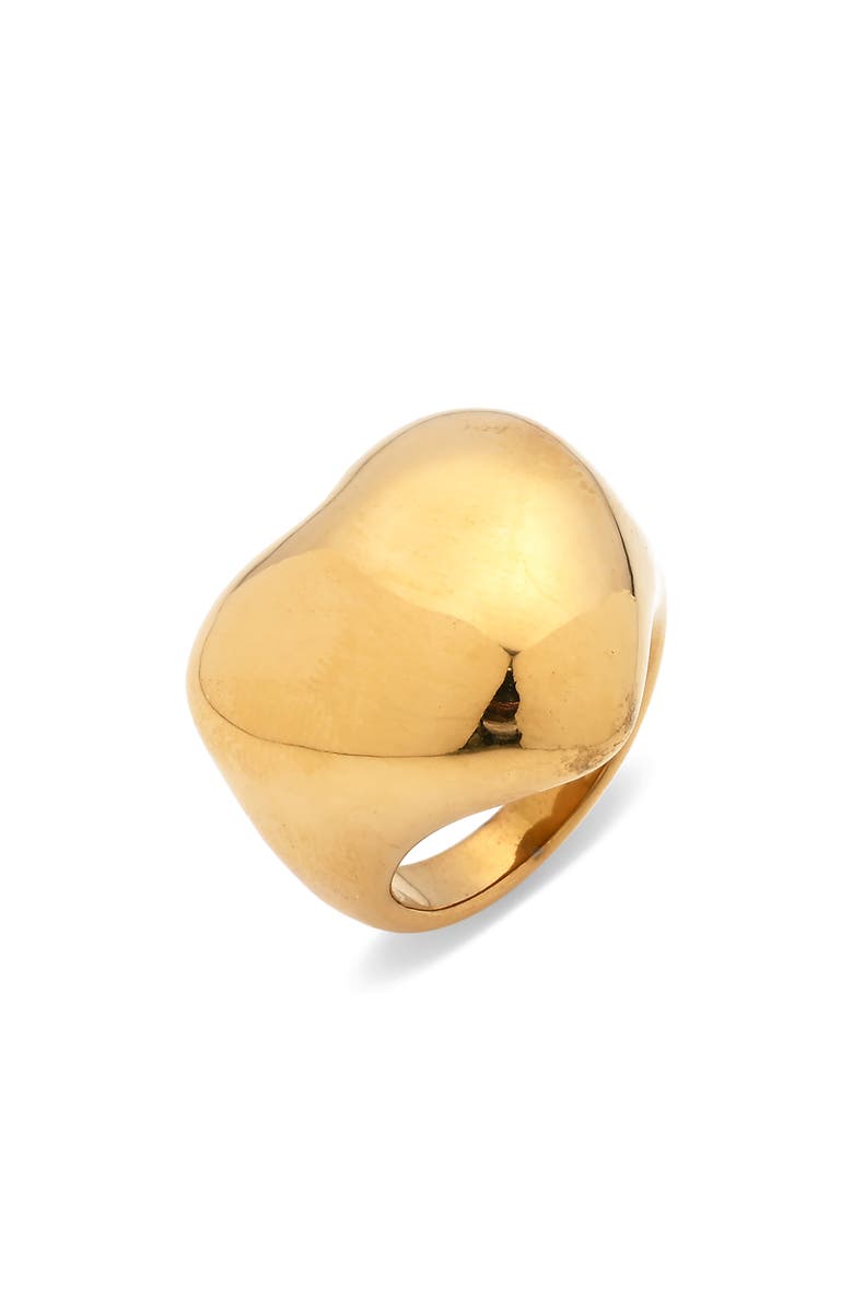 EYE CANDY LOS ANGELES Aisha Heart Statement Ring, Main, color, Gold