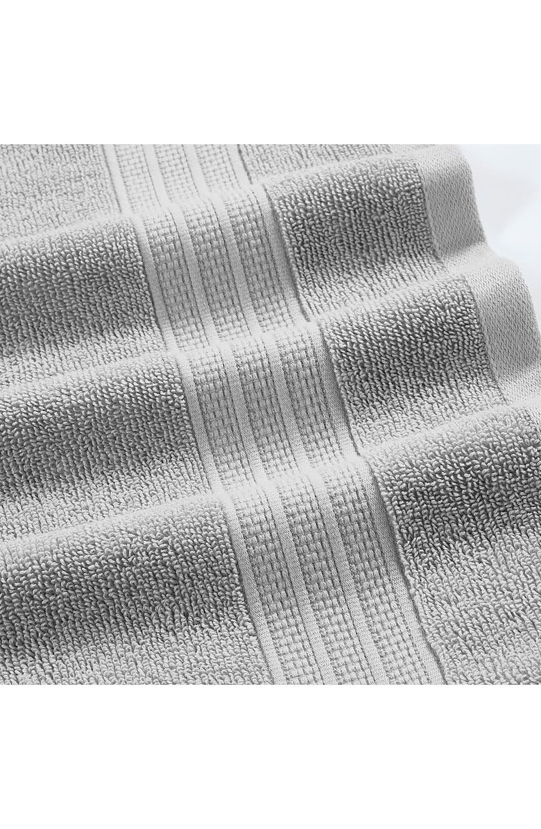 Modern Threads Jacquard 6-Piece Towel Set, Alternate, color, Medium Gray