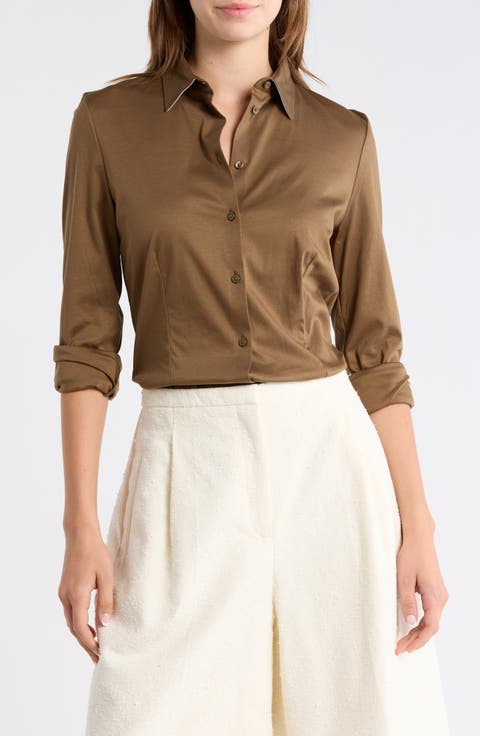 Birdie Tuesday Cotton Button-Up Shirt