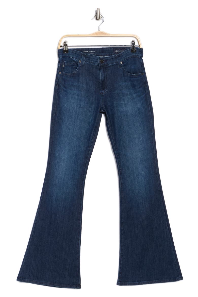 Angeline Mid Rise Flare Jeans, Alternate, color, BRAVURA