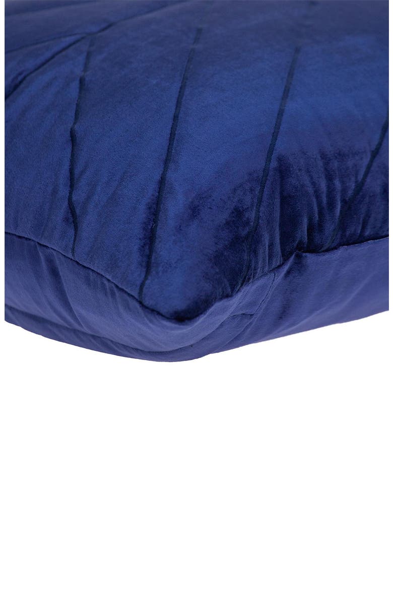 Tobyn Quilted Throw Pillow, Alternate, color, BLUE