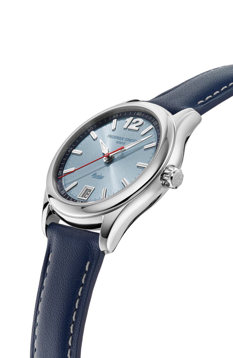 FREDERIQUE CONSTANT Vintage Rally Healey Automatic Leather Strap Watch Gift Set, 36mm, Alternate, color,