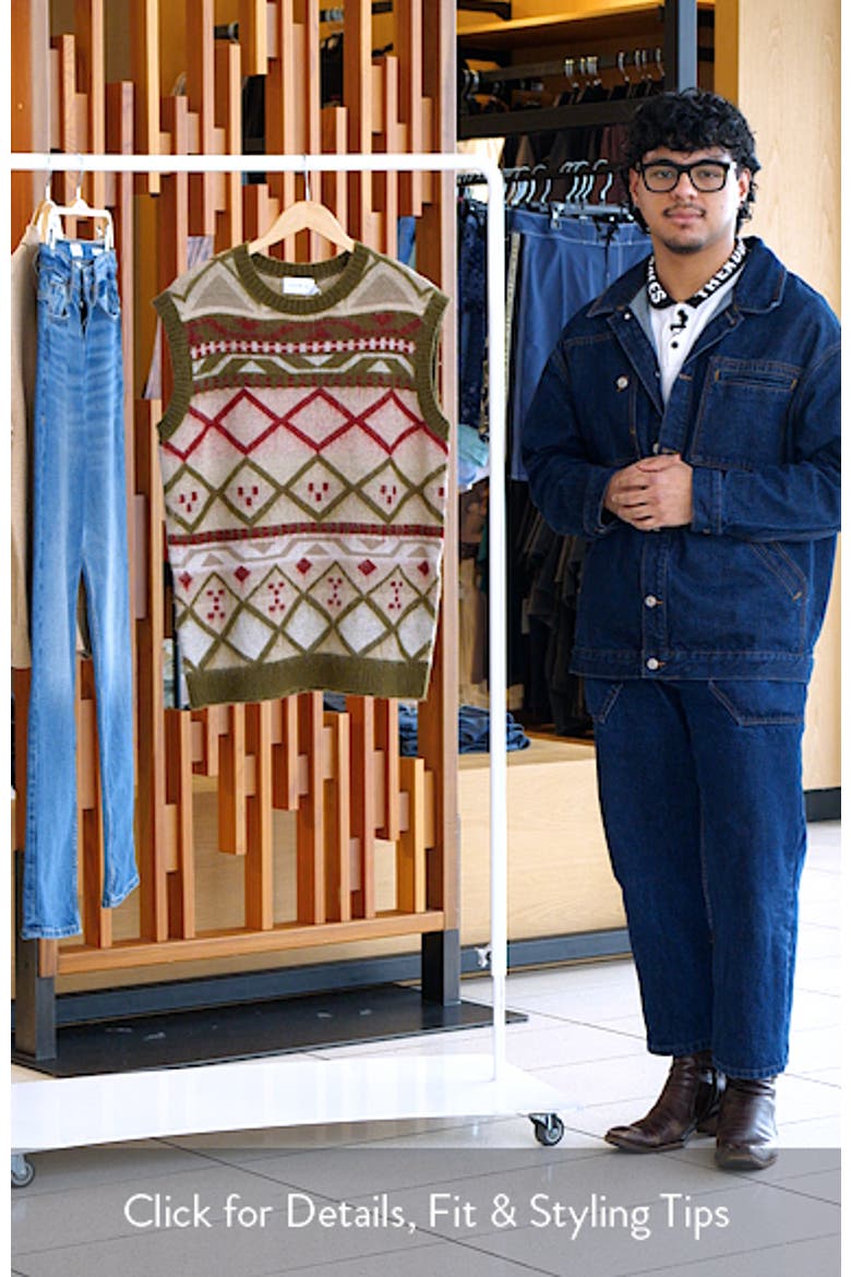 Fair Isle Oversize Vest video