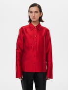 Alas Silk-Wool Blend Fitted Shirt