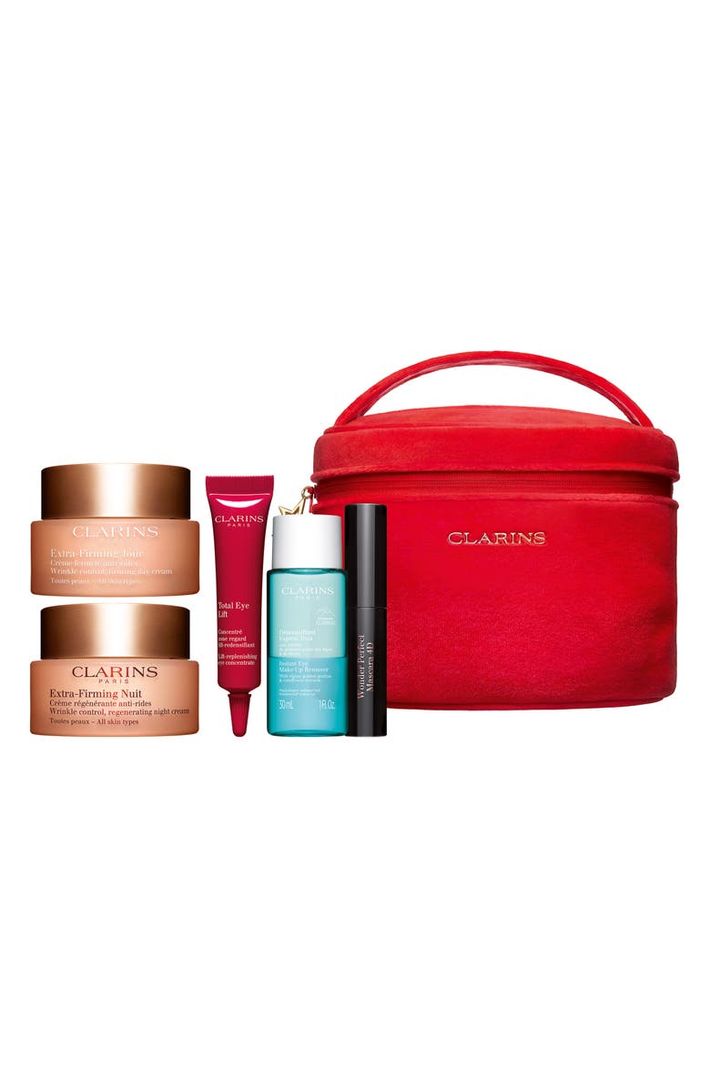 Clarins Extra-Firming & Smoothing Luxury Skin Care Set (Limited Edition) $269 Value, Main, color, 