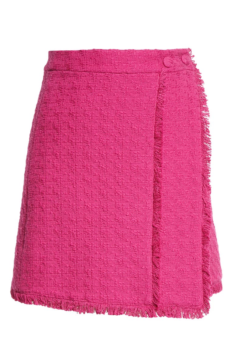 Proenza Schouler White Label Cotton Tweed Miniskirt, Alternate, color,