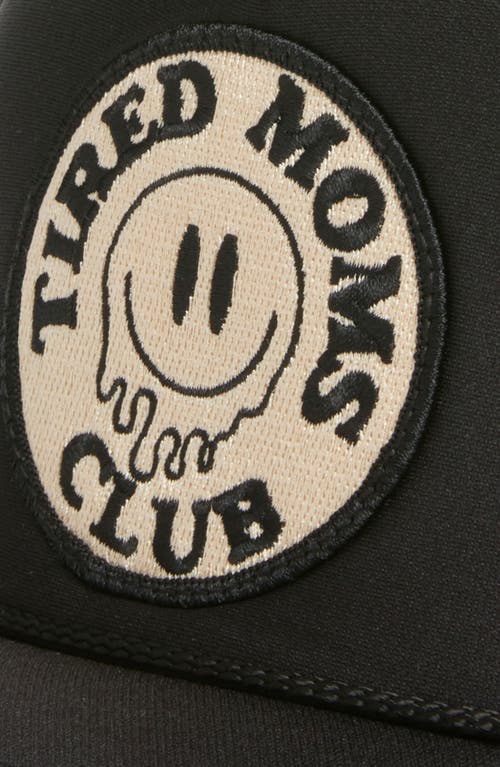 Friday Feelin Tired Moms Club Trucker Hat In Black