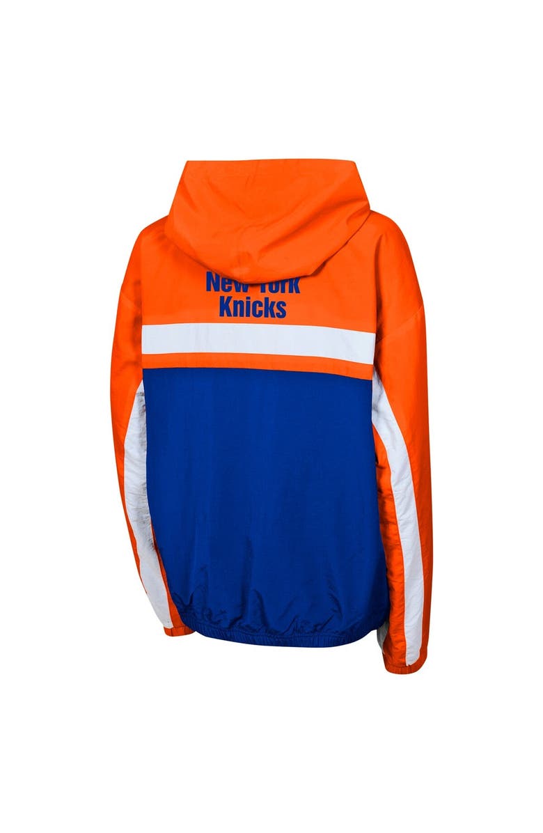 Outerstuff Youth Orange New York Knicks Headliner Windbreaker Full-Zip Hoodie Jacket, Alternate, color,