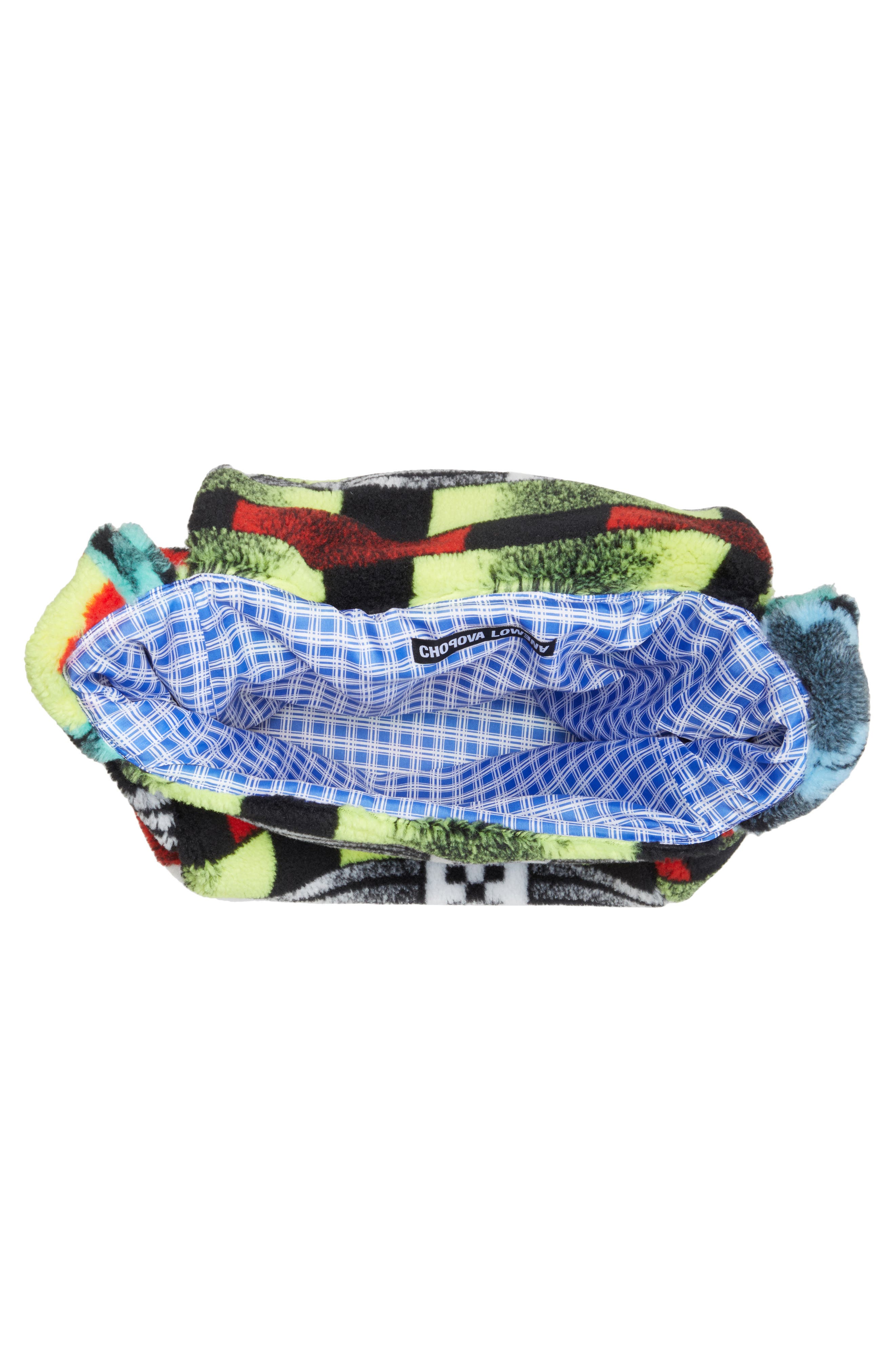 Chopova Lowena Patchwork Fleece Shoulder Bag, Alternate, color, 