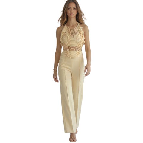 The Aurelia Draped Petal Halter Top