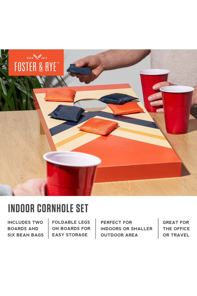 Indoor Cornhole Set, Alternate, color, Grey