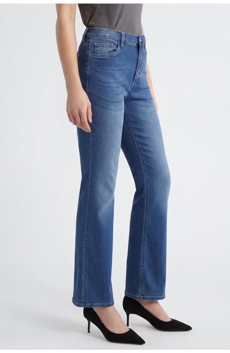 Solomon & Sage Women's High-Waisted Flare Jeans, Alternate, color, Blue Wash