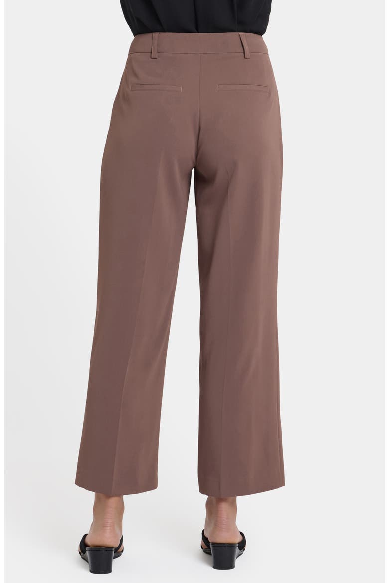 Crepe Ankle Wide Leg Pants, Alternate, color, DEEP TAUPE