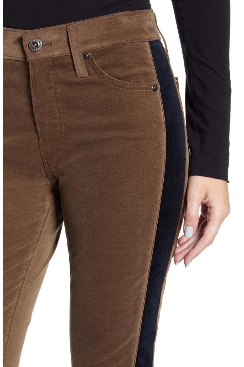 Mari Tuxedo Stripe Pants, Alternate, color, DARK BAYOU