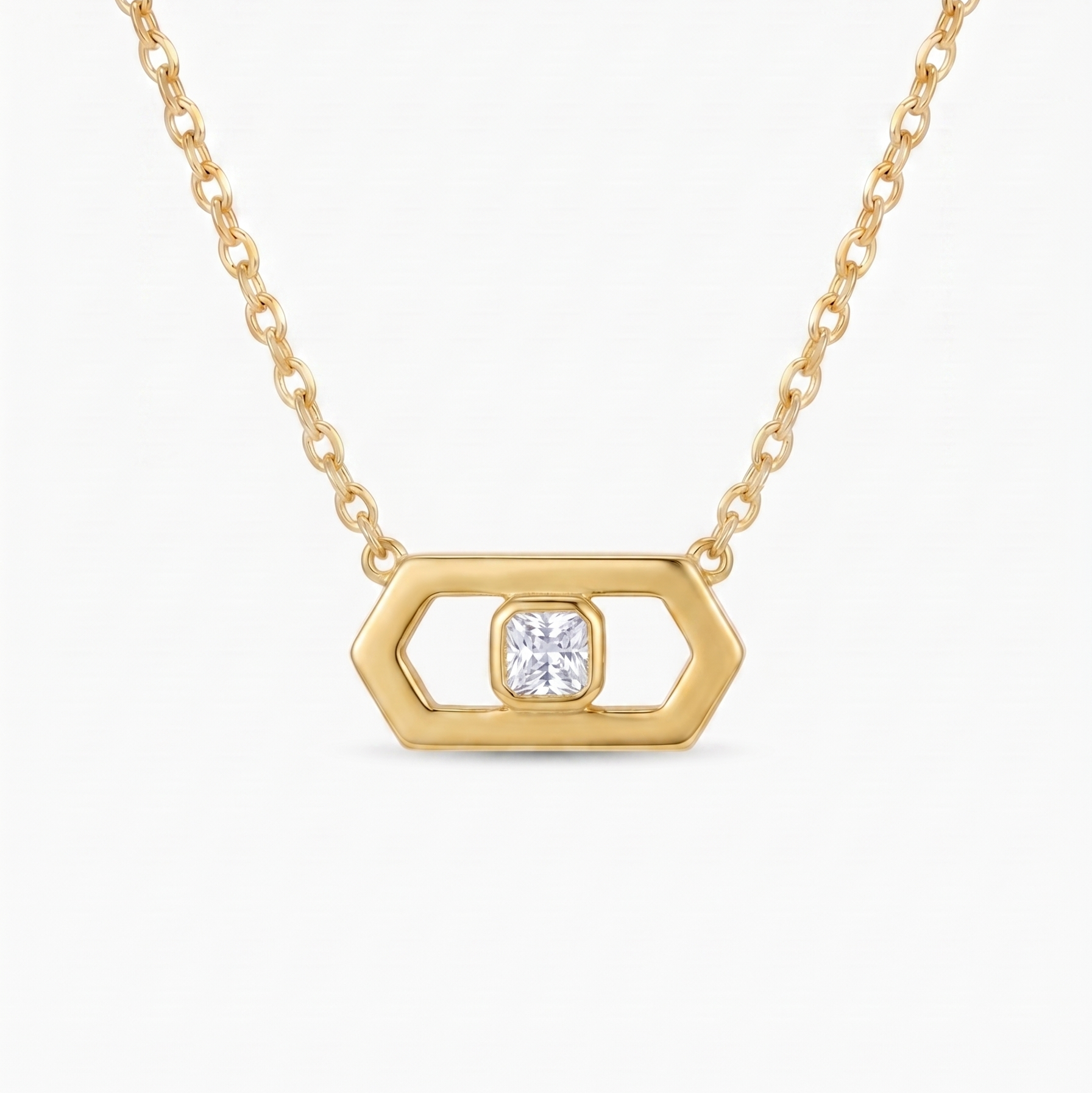 Gold/White CZ