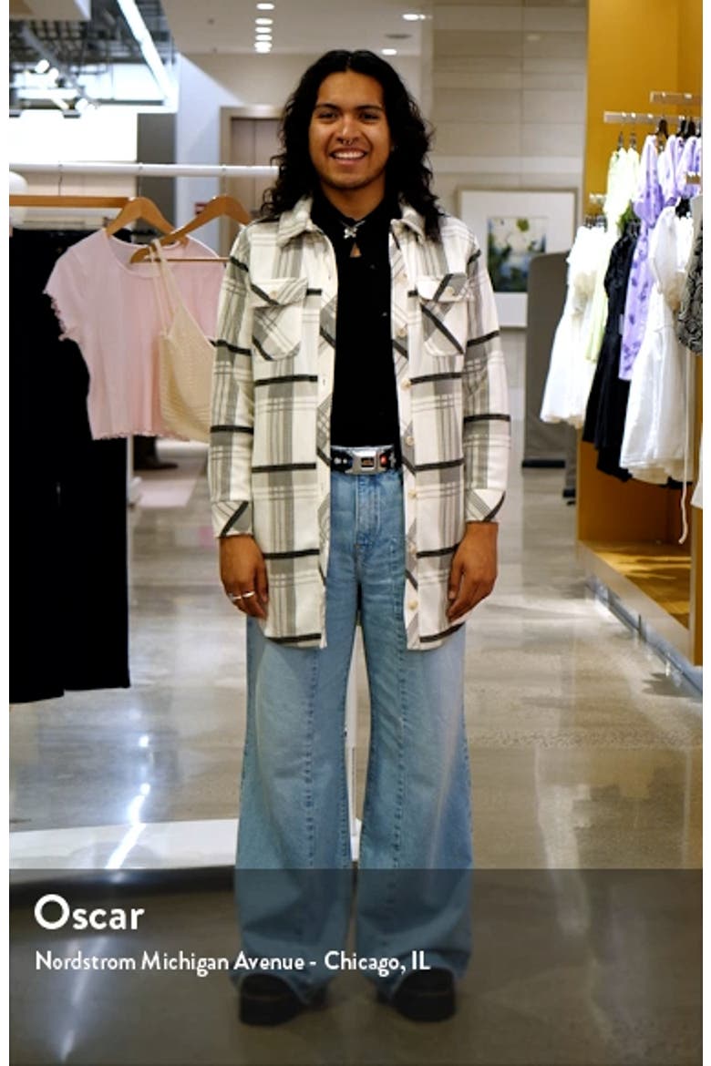 Plaid Long Polar Fleece Shacket video