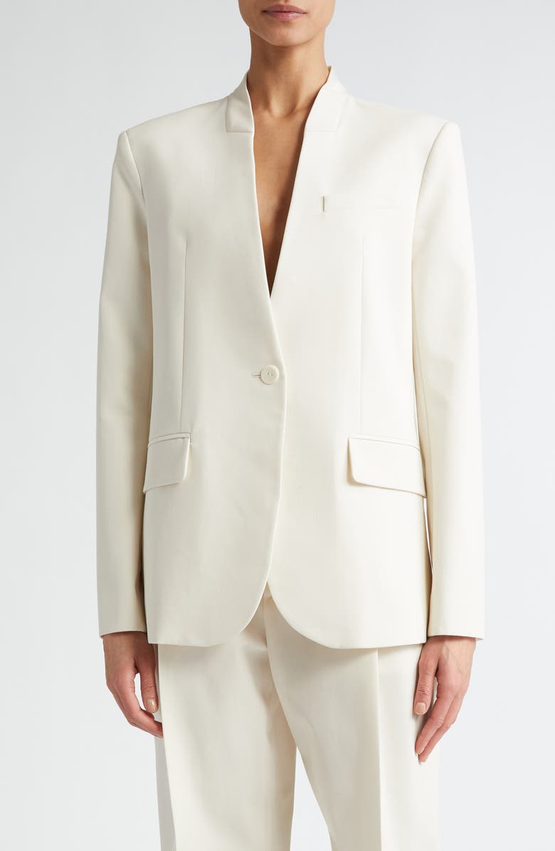 Maria McManus Collarless Organic Cotton Blazer, Main, color,