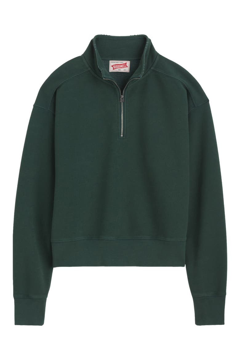 McCarren Quarter Zip Sweatshirt, Alternate, color, EVENING SPRUCE