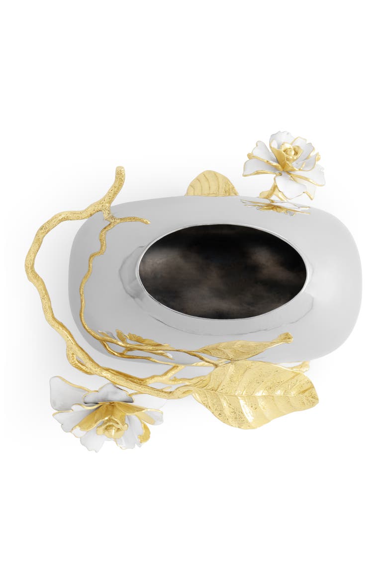 Gardenia Medium Vase, Alternate, color, SILVER