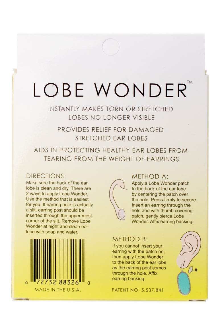 Lobe Wonder™ Earring Support Patches, Alternate, color, LOBE WONDER- CLEAR