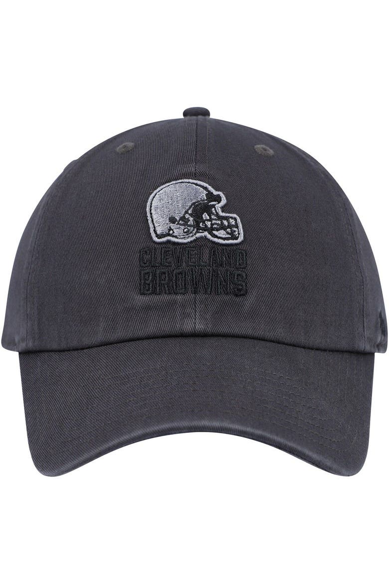 Men's '47 Charcoal Cleveland Browns Clean Up Tonal Adjustable Hat, Alternate, color, Charcoal