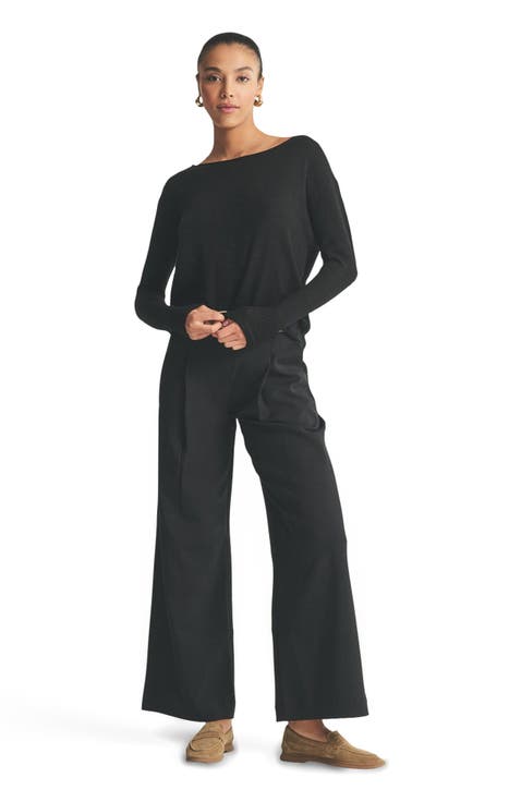 Lightweight Cashmere Boatneck Sweater