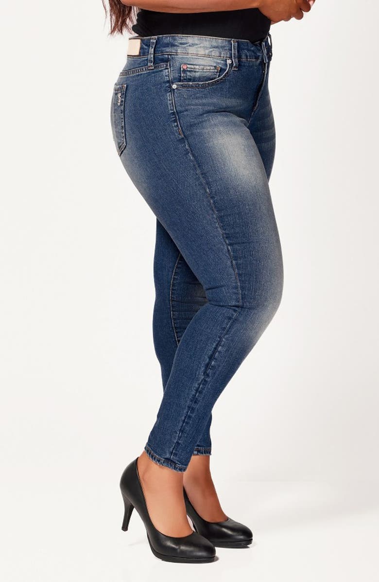 SLINK Jeans Ankle Skinny Jeans, Alternate, color, Sienna