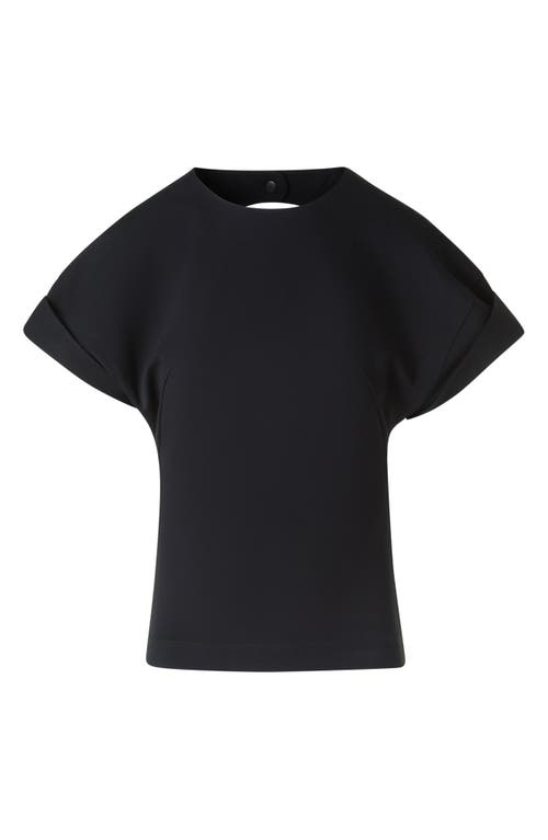 Akris Punto Dot Cutout Back Dolman Sleeve Top