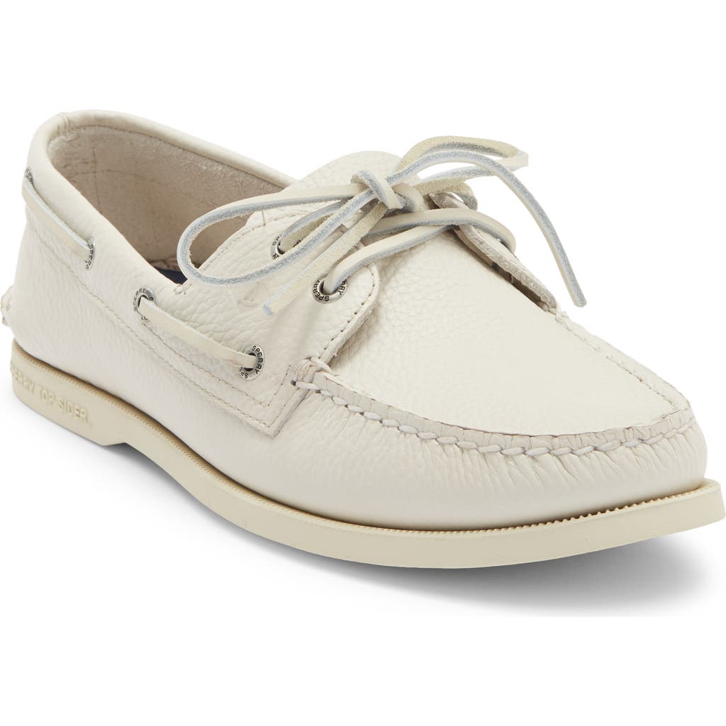 Sperry Authentic Original™ 2-Eye Boat Shoe in White at Nordstrom Rack, Size 12