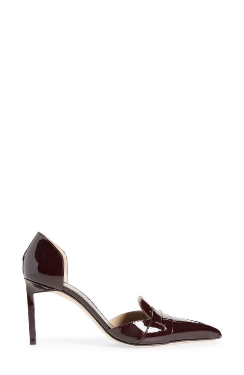 Tom Ford D'orsay Loafer Pointed Toe Pump In Red
