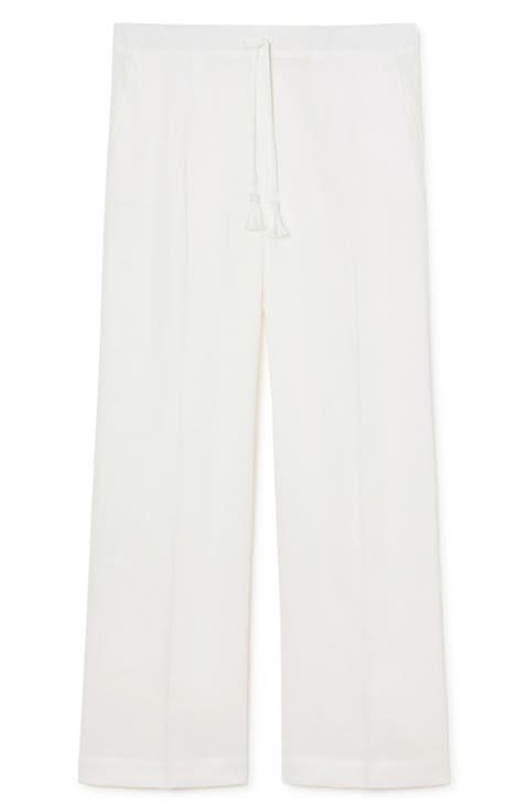 Ciurma Linen Drawstring Pants (Plus)