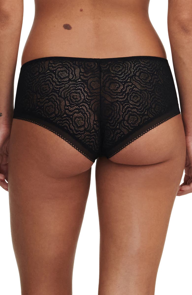 Chantelle Lingerie C Jolie Hipster Briefs, Alternate, color, Black