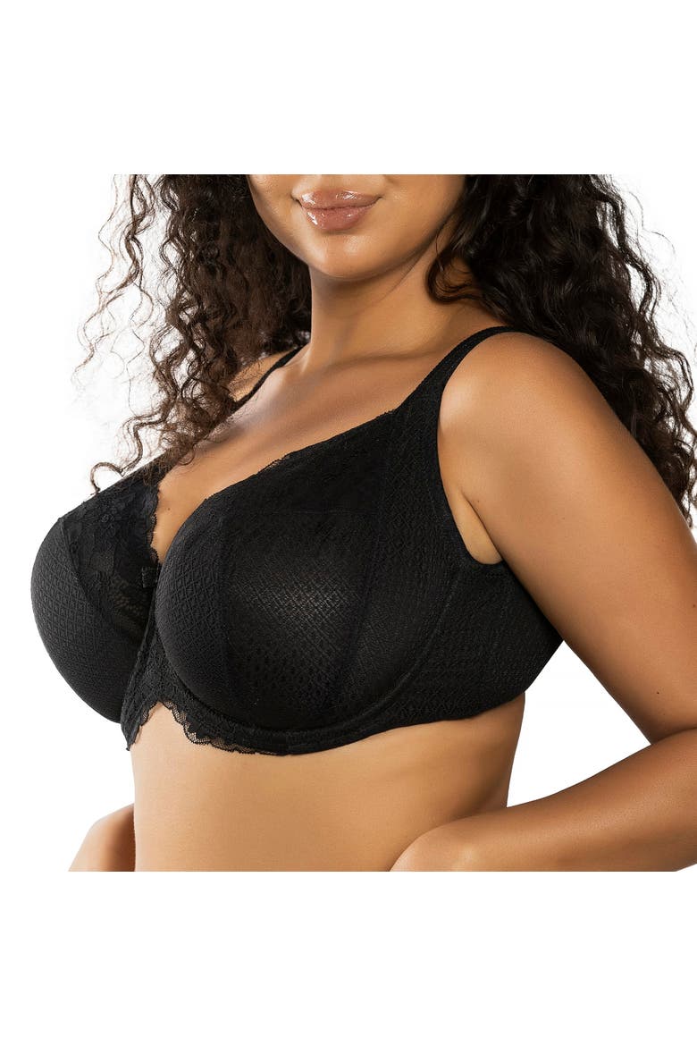 Amalie Lace Unlined Bra, Alternate, color, Warm Sand