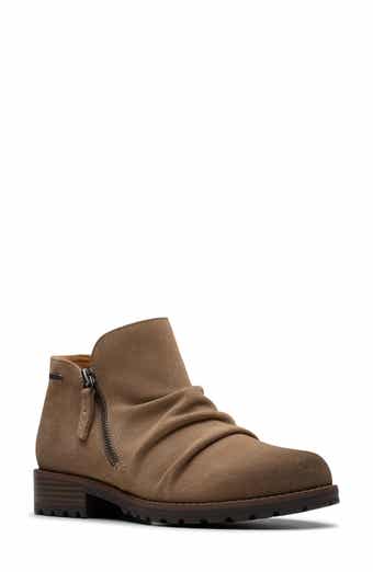 Clarks® Nissini Top Waterproof Leather Ankle Boot