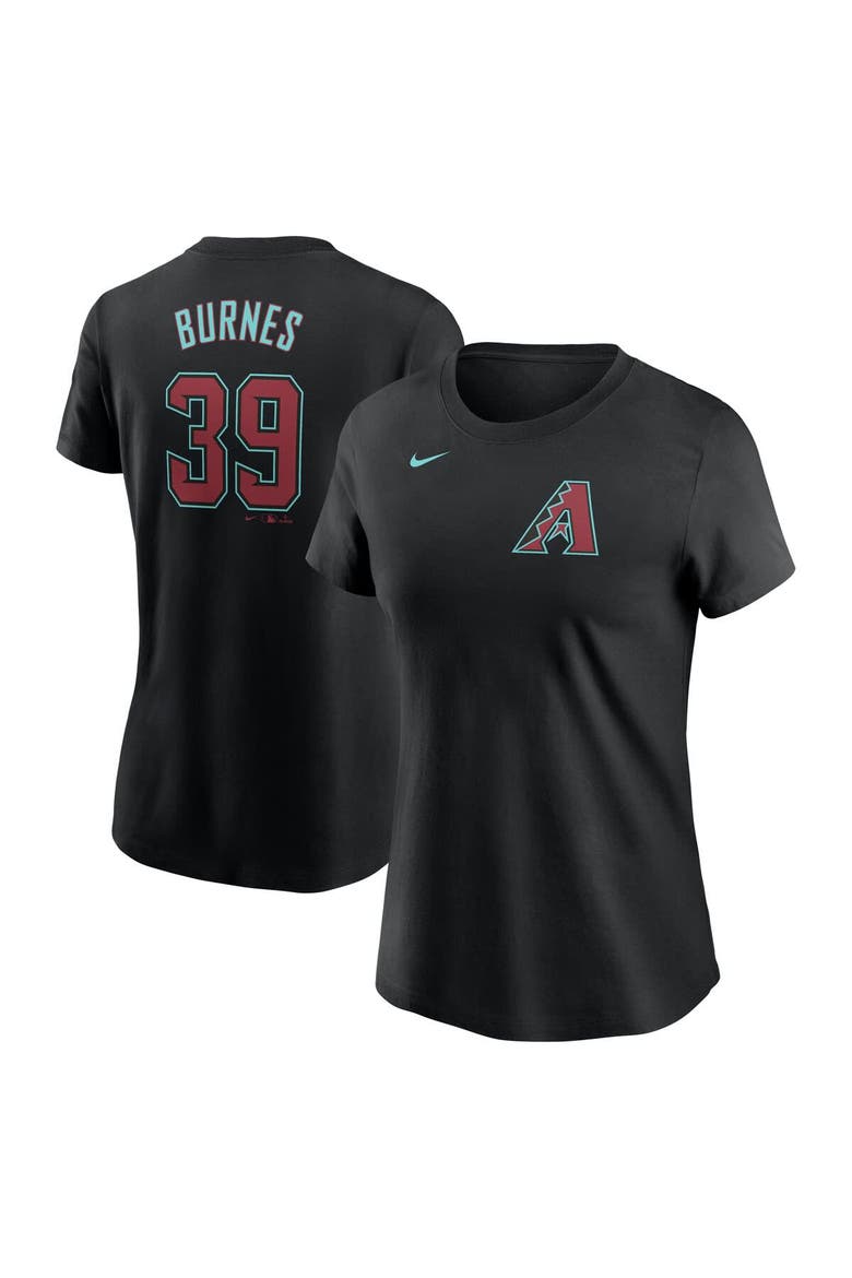 Women's Nike Corbin Burnes Black Arizona Diamondbacks Fuse Name & Number T-Shirt, Alternate, color, Black