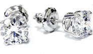 Bliss Diamond Platinum 1 1/2ct Lab Grown Diamond Studs