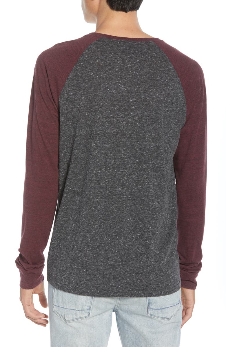 Threads 4 Thought Triblend Raglan Long Sleeve Crewneck T-Shirt, Alternate, color, 