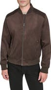 Cole Haan Signature Faux Suede Bomber Jacket