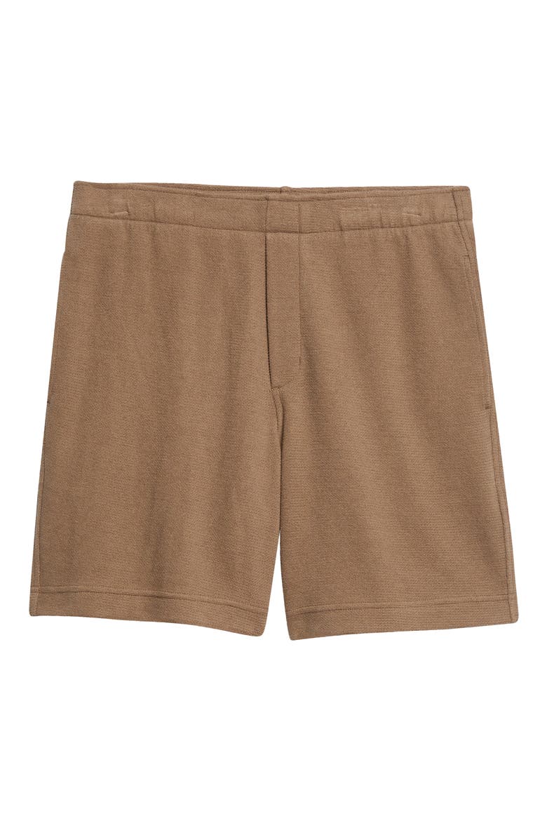 Bouclé Pull-On Shorts, Alternate, color, KALAMATA