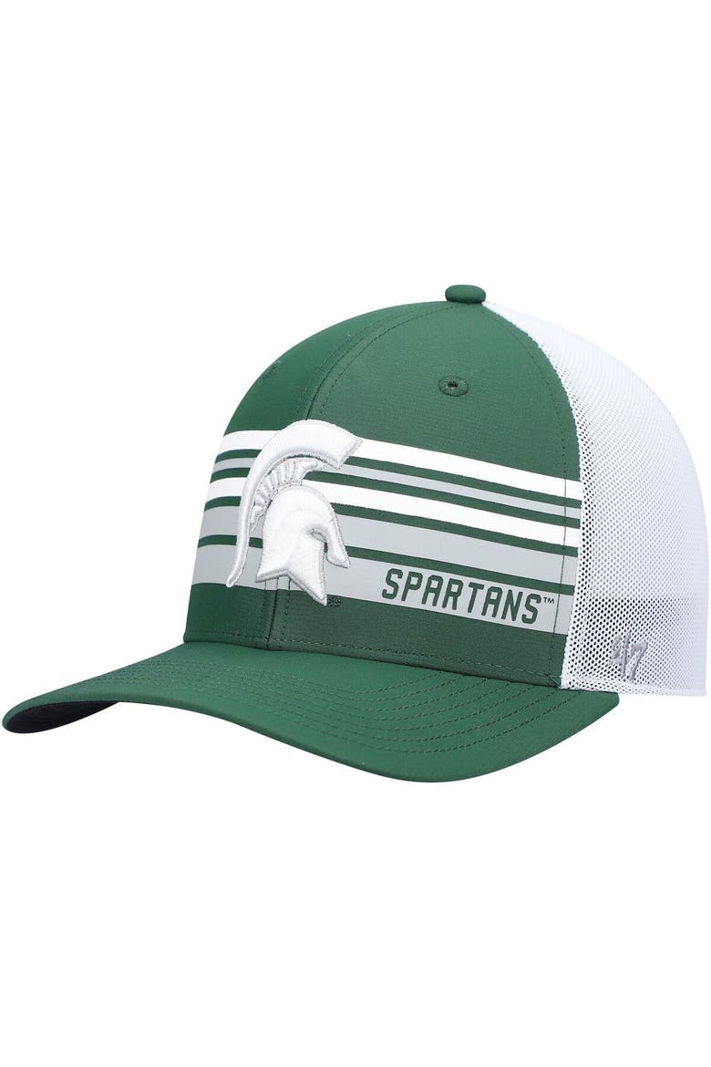 Men's '47 Green Michigan State Spartans Altitude Trucker Snapback Hat, Main, color, Green