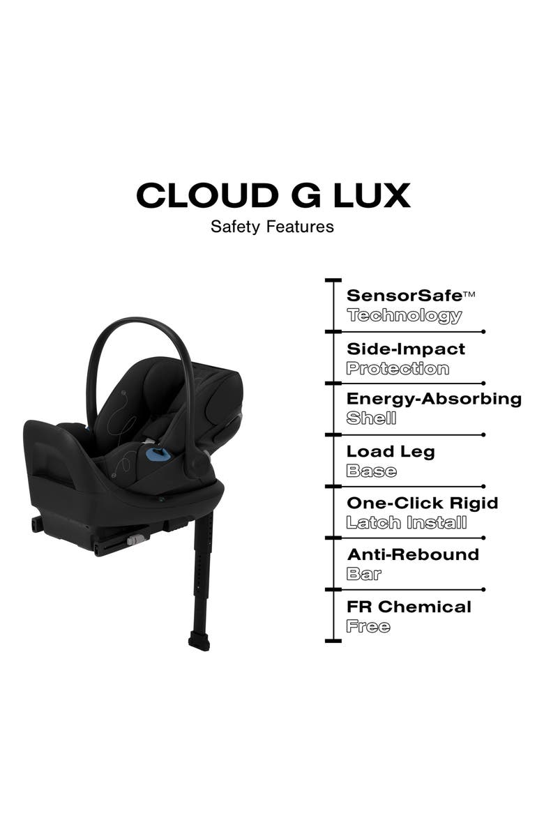 CYBEX Gazelle S Stroller, Cloud G Lux Infant Car Seat & Gazelle S Cot Travel System, Alternate, color,