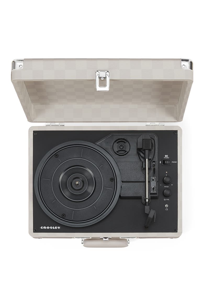 Cruiser Plus Record Player, Alternate, color, ALMOND CHECKERBOARD