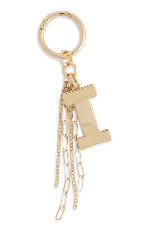 Pave Edge Initial Bag Charm