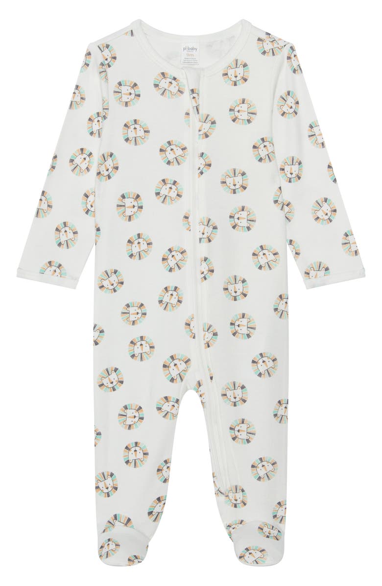 PL Baby by Petit Lem 2-Pack Zip Footies, Alternate, color, 