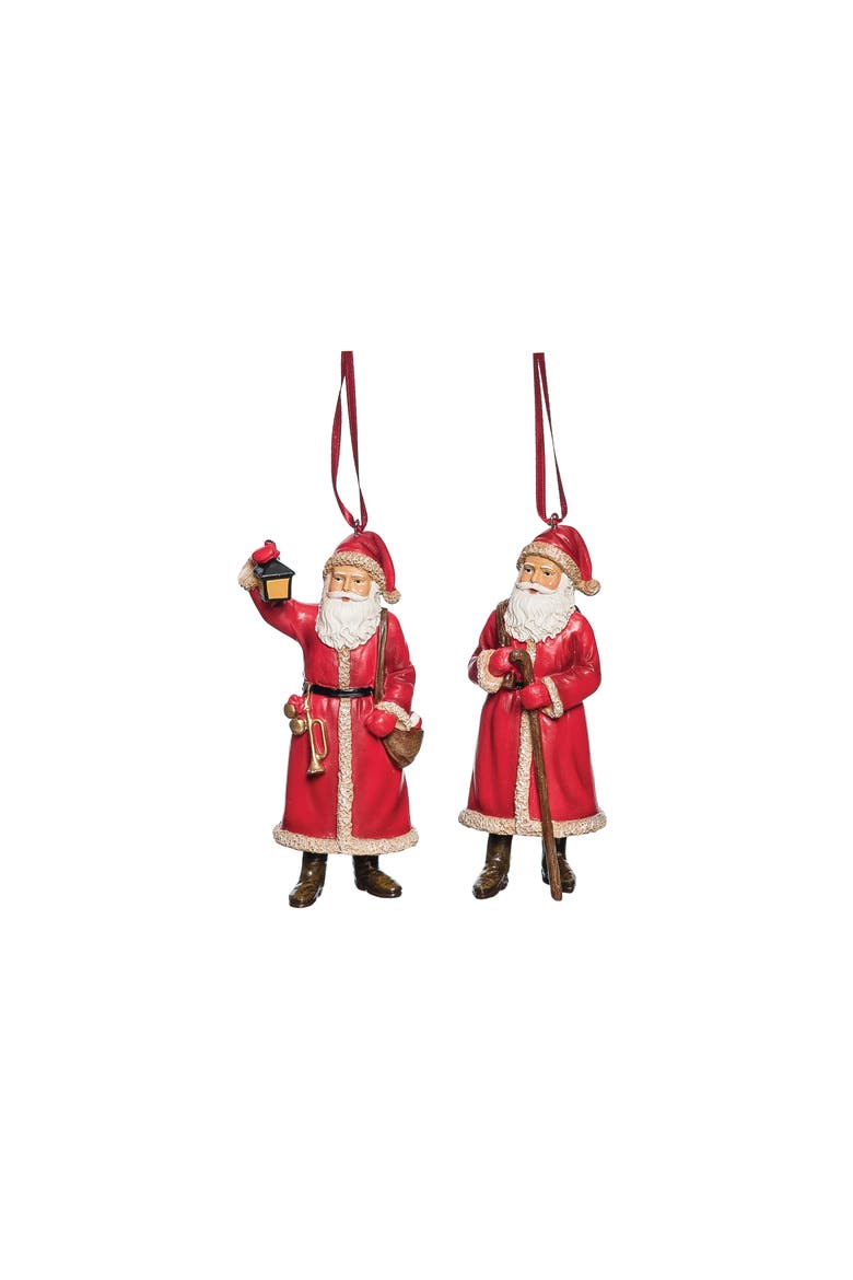 Red Santa Ornament A/2, Main, color, Red