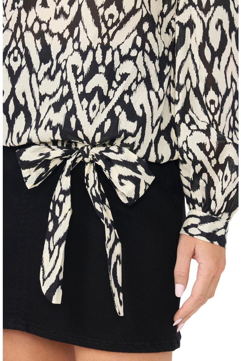 Off the Shoulder Long Sleeve Top, Alternate, color, RICH BLACK