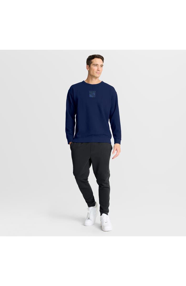 FANATICS Men
s Fanatics Navy New York Rangers Authentic Pro Road Tri-Blend Sweatshirt, Alternate, color, Navy