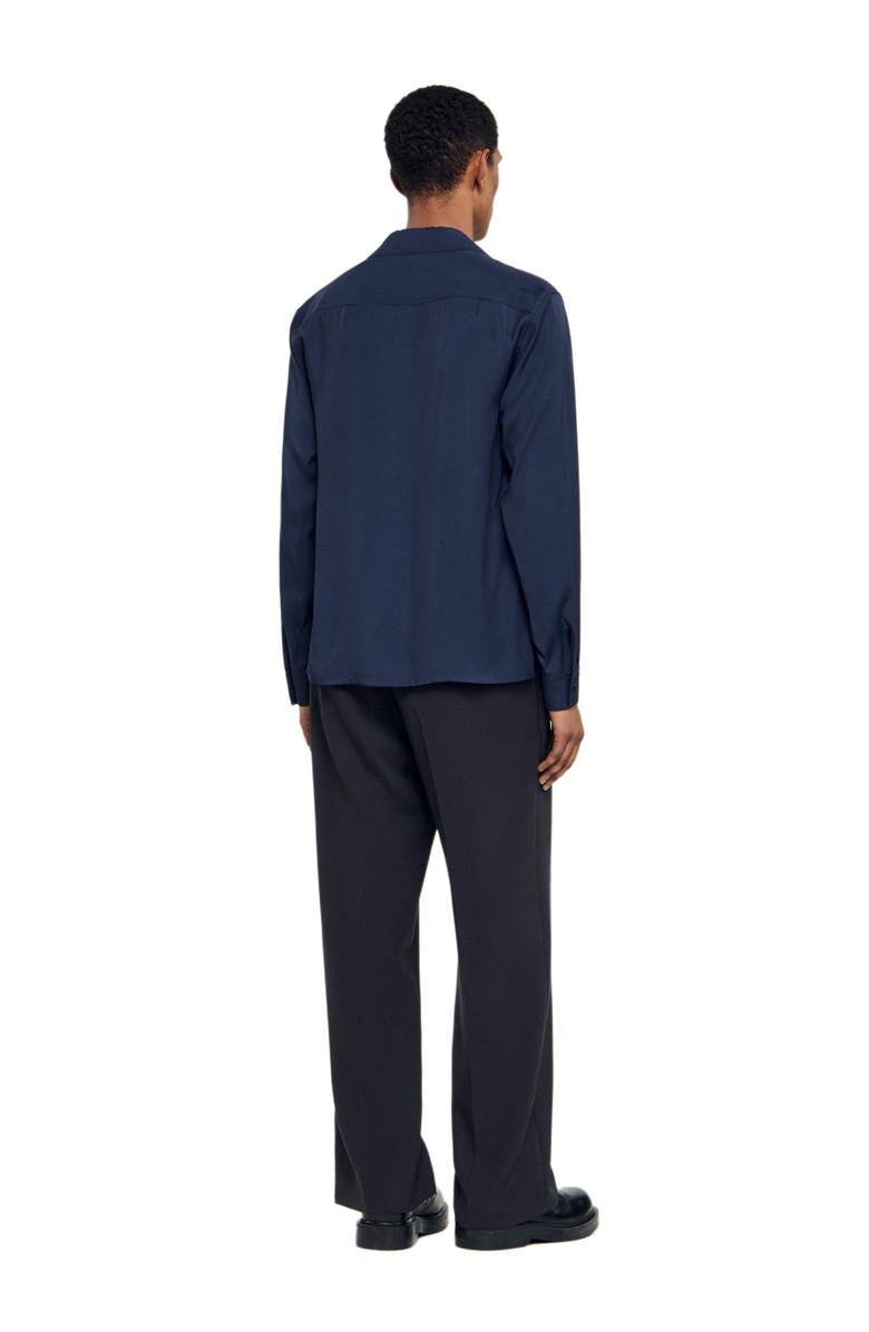 SANDRO Floaty shirt, Alternate, color, Navy Blue