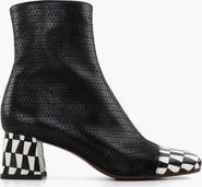 Chie Mihara VOLKIRIA49 Plaid print leather Ankle Boots