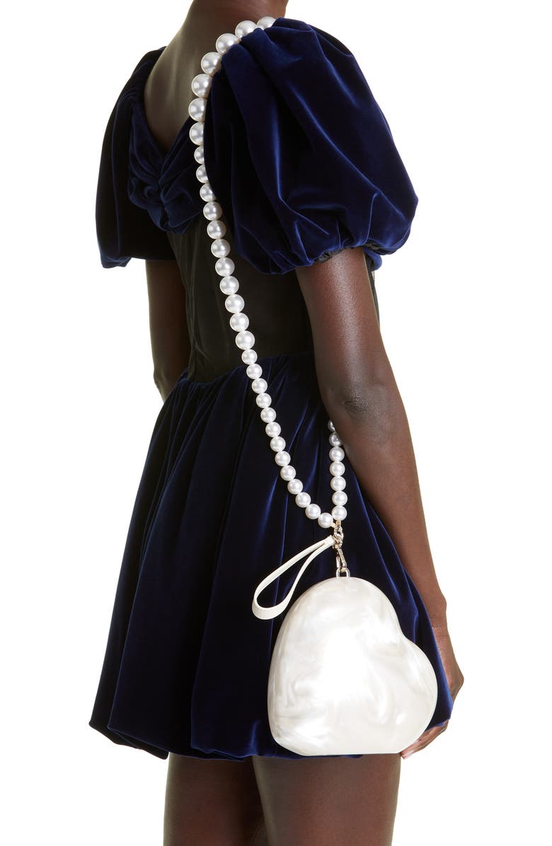 Simone Rocha Medium Heart Perspex Acrylic Minaudire, Alternate, color,